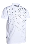Abacus Henry Dot Golf Polo In White