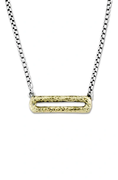 Samuel B. Two-tone Bar Necklace In Silver And Gold