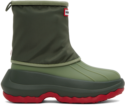 Kenzo Khaki Hunter Edition Boots In Dark Khaki