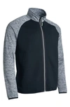 Abacus Turnberry Golf Jacket In Dark Grey Melange