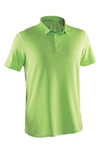 Abacus Clark Golf Polo In Lime