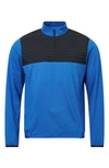 Abacus Gleneagles Thermo Golf Sweater In Dark Cobalt/ Black