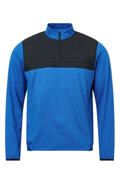 Abacus Gleneagles Thermo Golf Sweater In Dark Cobalt/ Black