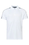 Abacus Bandon Drycool Golf Polo In White Navy