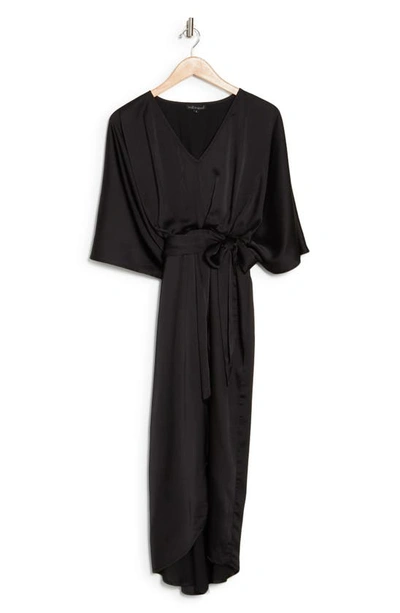 Wishlist Faux Wrap Dress In Black