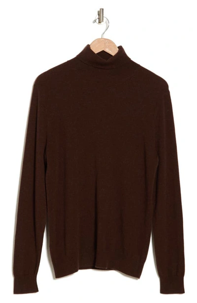 Stewart Of Scotland Turtleneck Cashmere Sweater In Brown