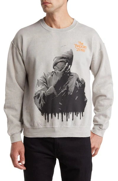 Philcos Twilight Zone No Face Graphic Sweatshirt In Grey