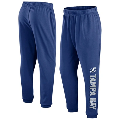 Fanatics Branded Blue Tampa Bay Lightning Chop Block Fleece Sweatpants