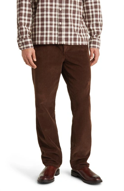 Forét Shed Pleated Corduroy Pants In Brown