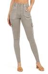 Spanx Stretch Twill Ankle Cargo Pants In Desert Dune