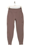 90 Degree By Reflex Greenwich Interlock Joggers In Mocha