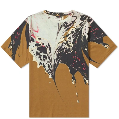 Dries Van Noten Habik Marble Print Tee In Green | ModeSens