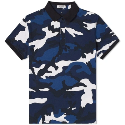 Valentino Polo In Abstract,black,blue