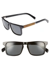 Shwood 'govy 2' 52mm Polarized Sunglasses - Black/ Maple/ Grey