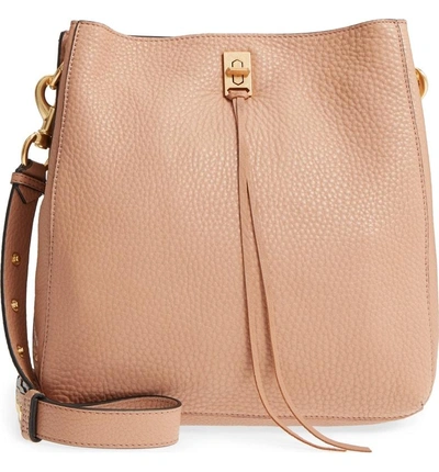 Rebecca Minkoff Darren Deerskin Leather Shoulder Bag - Beige In Desert Tan