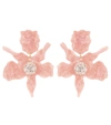Lele Sadoughi Crystal Clip-on Drop Earrings In Pink