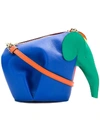 Loewe Elephant Rainbow Mini Bag In Multicolor Orange