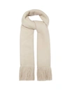 Isabel Marant Cover Fringed Cashmere Scarf In Beige