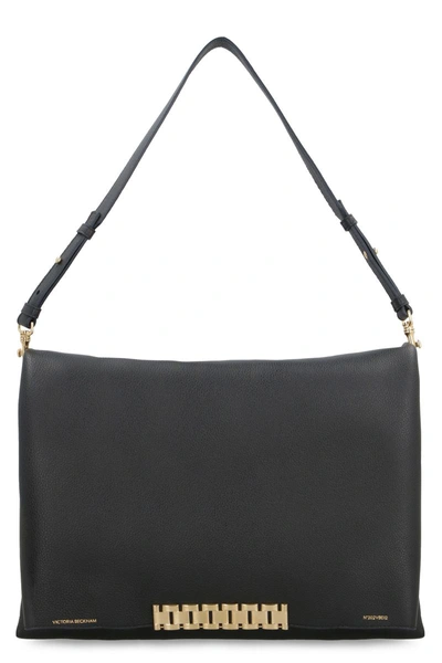 Victoria Victoria Beckham Victoria Beckham Jumbo Leather Clutch In Black