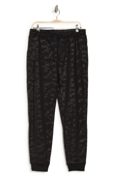 90 Degree By Reflex Camo Print Brushed Joggers In Black