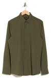 14th & Union Long Sleeve Performance Shirt In Olive Night