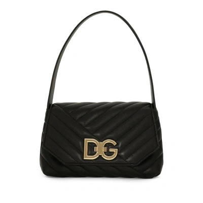 Dolce & Gabbana Lop Shoulder Bag In Black  