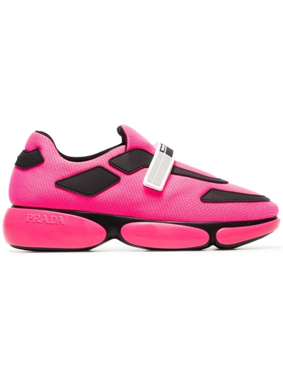 Prada Logo Sneakers In Pink