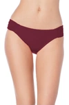 La Blanca Deluxe Island Goddess Hipster Swim Bikini Bottom In Mahogany