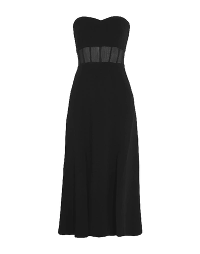 Cinq À Sept 3/4 Length Dresses In Black