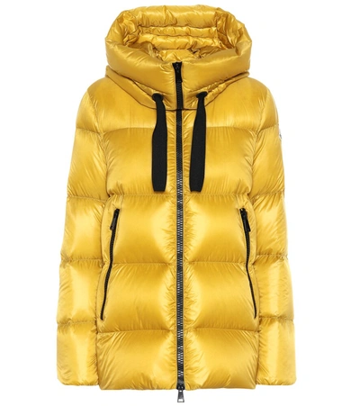 Moncler Serin Puffer Coat W/ Drawstring Hood In Yellow | ModeSens