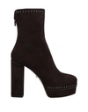 Le Silla Ankle Boots In Dark Brown