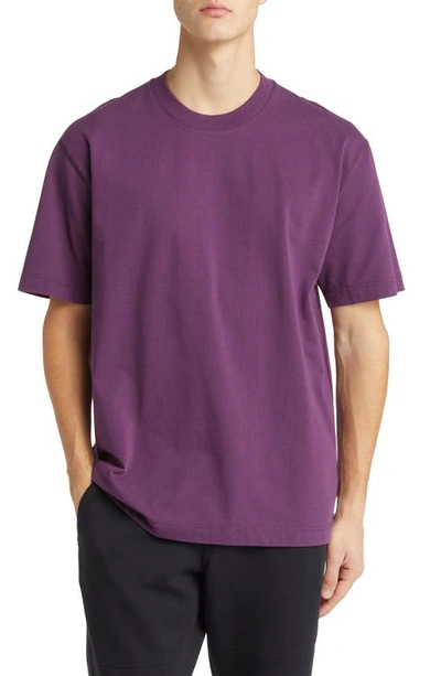 Reigning Champ Midweight Jersey T-shirt In Aubergine
