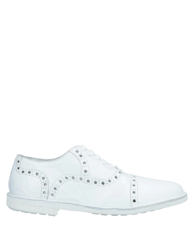 Rocco P Lace-up Shoes In White