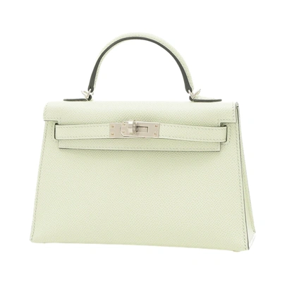 Hermes Hermès Kelly Green Leather Handbag ()