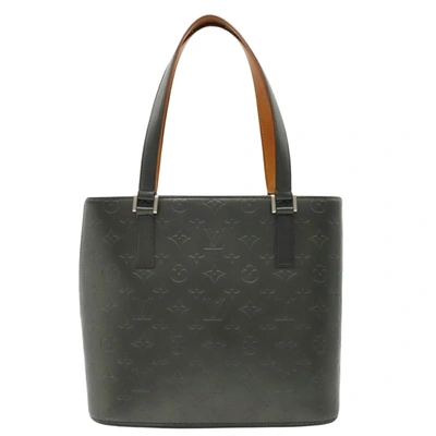 Pre-owned Louis Vuitton Stockton Black Leather Tote Bag ()