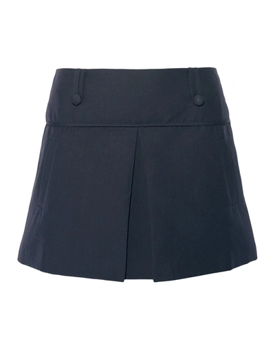 Totême Mini Skirt In Dark Blue