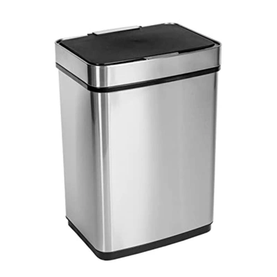 Honey Can Do Honey-can-do Stainless Steel Trash Can With Motion Se