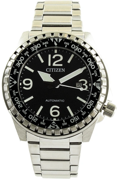 Citizen Men's 46mm Automatic Watch In Silver