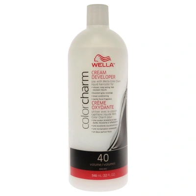 Wella Color Charm 40 Volume Creme Developer By  For Unisex - 32 oz Lightener In Transparent