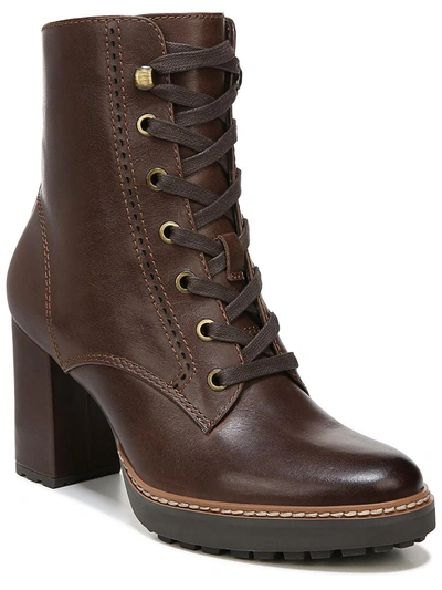 Naturalizer Callie Womens Leather Zipper Mid-calf Boots In Multi