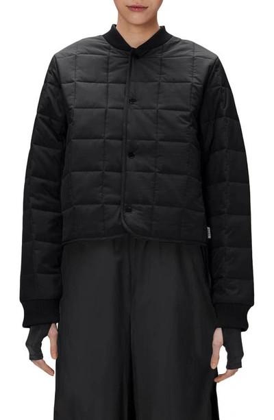 Rains Liner Bomber Jacket In Black