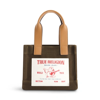 True Religion Mini Tote In Green