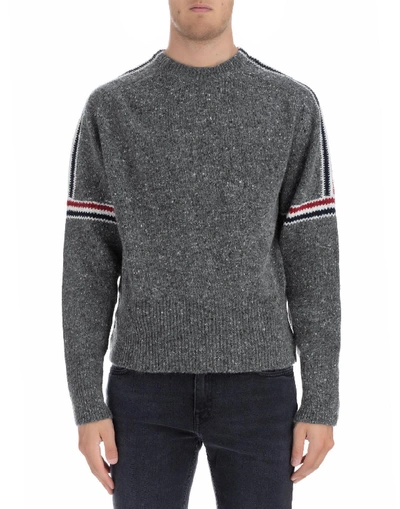 Thom Browne Grey Wool Sweater