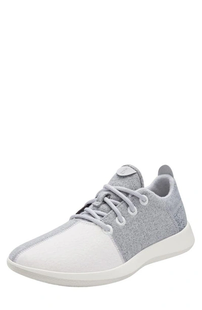 Allbirds Patchwork Wool Runner Sneaker In Grey Scale/ Natural White