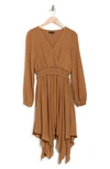 Wishlist Long Sleeve Handkerchief Hem Dress In Gucci