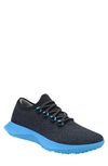 Allbirds Wool Dasher Mizzle Sneaker In Natural Black/ Buoyant Blue