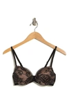 Skarlett Blue Demi Underwire Lace T-shirt Bra In Black / Nylon