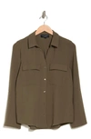 Laundry By Shelli Segal Long Sleeve Blouse In Olive