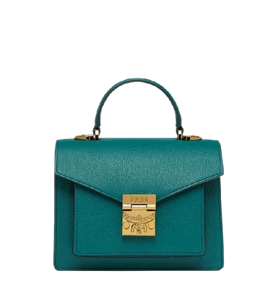 Mcm Patricia Satchel In Grained Leather In Ka