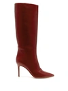 Gianvito Rossi Suzan 85 Knee-high Leather Boots In Burgundy
